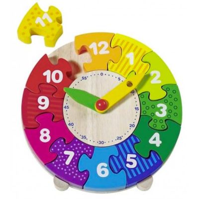 Educational Wooden Clock Puzzle Board with Numbers for Kids Learning Time Manufacturers, Suppliers in Kullu