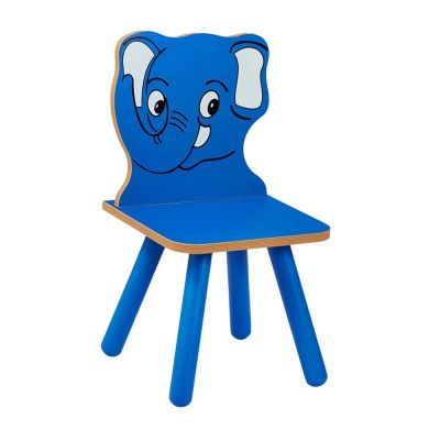 Elephant Design Study Chair Blue Wooden Ergonomic Chair for Play School Use Manufacturers, Suppliers in Delhi
