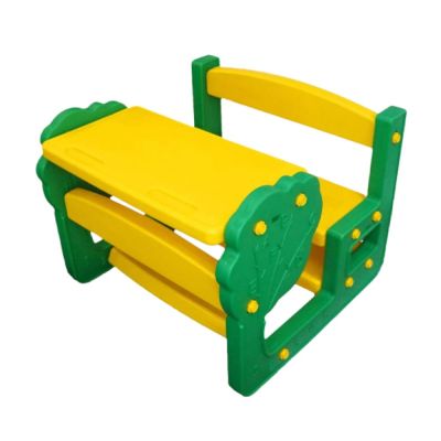 Kids Learning Desk and Bench Set Green and Yellow Plastic Manufacturers, Suppliers in Imphal