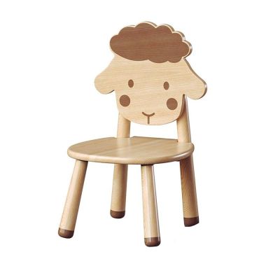 Kids Play School Wooden Chair with Animal Backrest Child Safe Design Manufacturers, Suppliers in Meerut