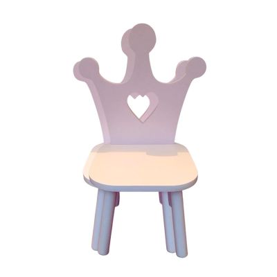 Kids Wooden Chair with Crown Shape Backrest for Play School Manufacturers, Suppliers in Godda
