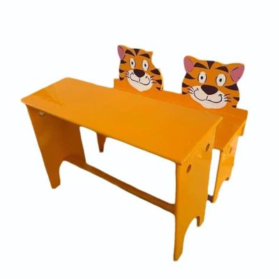 Laminated Junior Desk and Bench with Cartoon Tiger Motif Manufacturers, Suppliers in Hamirpur