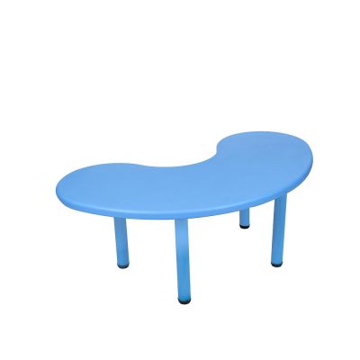 Plastic Table Sky Blue Kidney Shape Lightweight Study and Activity Table for Kids Manufacturers, Suppliers in Delhi