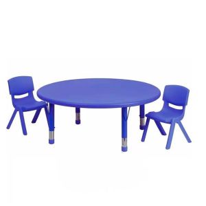 Round Kids Table with Two Contoured Backrest Chairs Manufacturers in Delhi