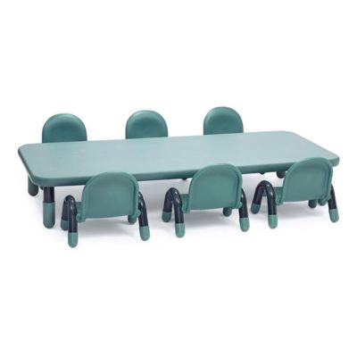 Six Seater Kids Table and Chair Set for Preschool Manufacturers, Suppliers in Athani