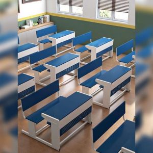 Educational Classroom Bench Desk Set Easy to Clean Manufacturers in Delhi