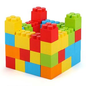 Educational Multicolor Building Blocks Toy Plastic Interlocking Set for Kids Manufacturers in Delhi