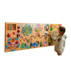 Educational Wooden Wall Mounted Panel Toy for Kids Creative Play and Learning Skills Manufacturers in Delhi
