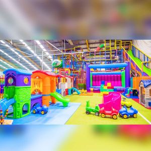 Indoor Soft Play Area Setup Modular Play Zone with Slides Plastic Playhouses Mini Slides Manufacturers in Delhi