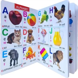 Kids Alphabet Learning Book A to Z with Pictures English and Hindi Early Learning Manufacturers in Delhi