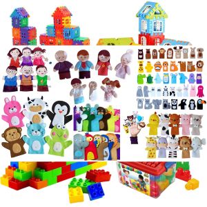 Kids Finger Puppet Toy Set with Animals People and Birds Characters for Creative Play Manufacturers in Delhi