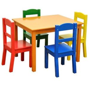 Multicolor Kids Chair and Table Set for Home and School Manufacturers in Delhi