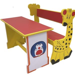 Primary School Desk and Bench Set with Cartoon Graphics Manufacturers in Delhi