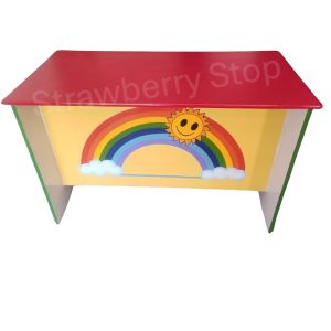 Rainbow Theme Wooden Teacher Table for Kids Classroom Manufacturers in Delhi