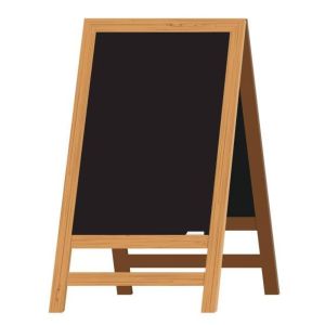 Wooden Frame Black Chalk Board Display Board Foldable for School Use Manufacturers in Delhi
