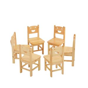 Wooden Junior Chair for Kids with Smiley Face Backrest Manufacturers in Delhi