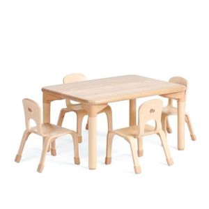 Wooden Montessori Activity Table with Chairs for Preschool Manufacturers in Delhi